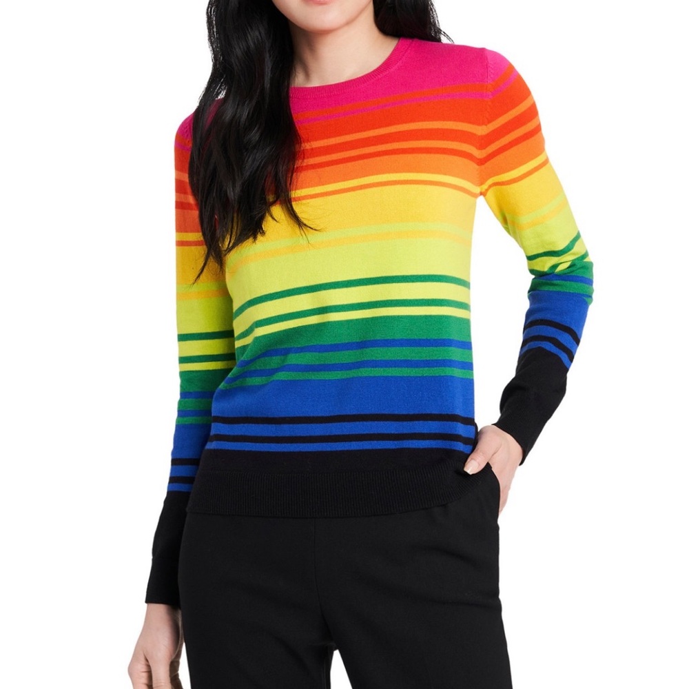 NWOT Riley & Rae Multicolor Striped Crew Neck Sweater